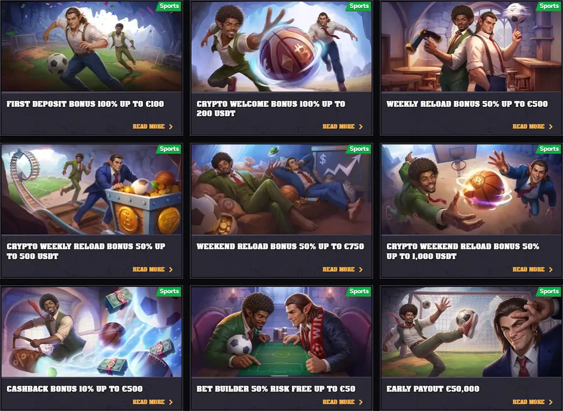 Wintino sport bonuses