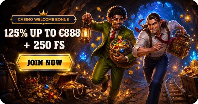 Wintino welcome bonus 125% up to €888 + 250 FS